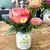 flowers in candle
